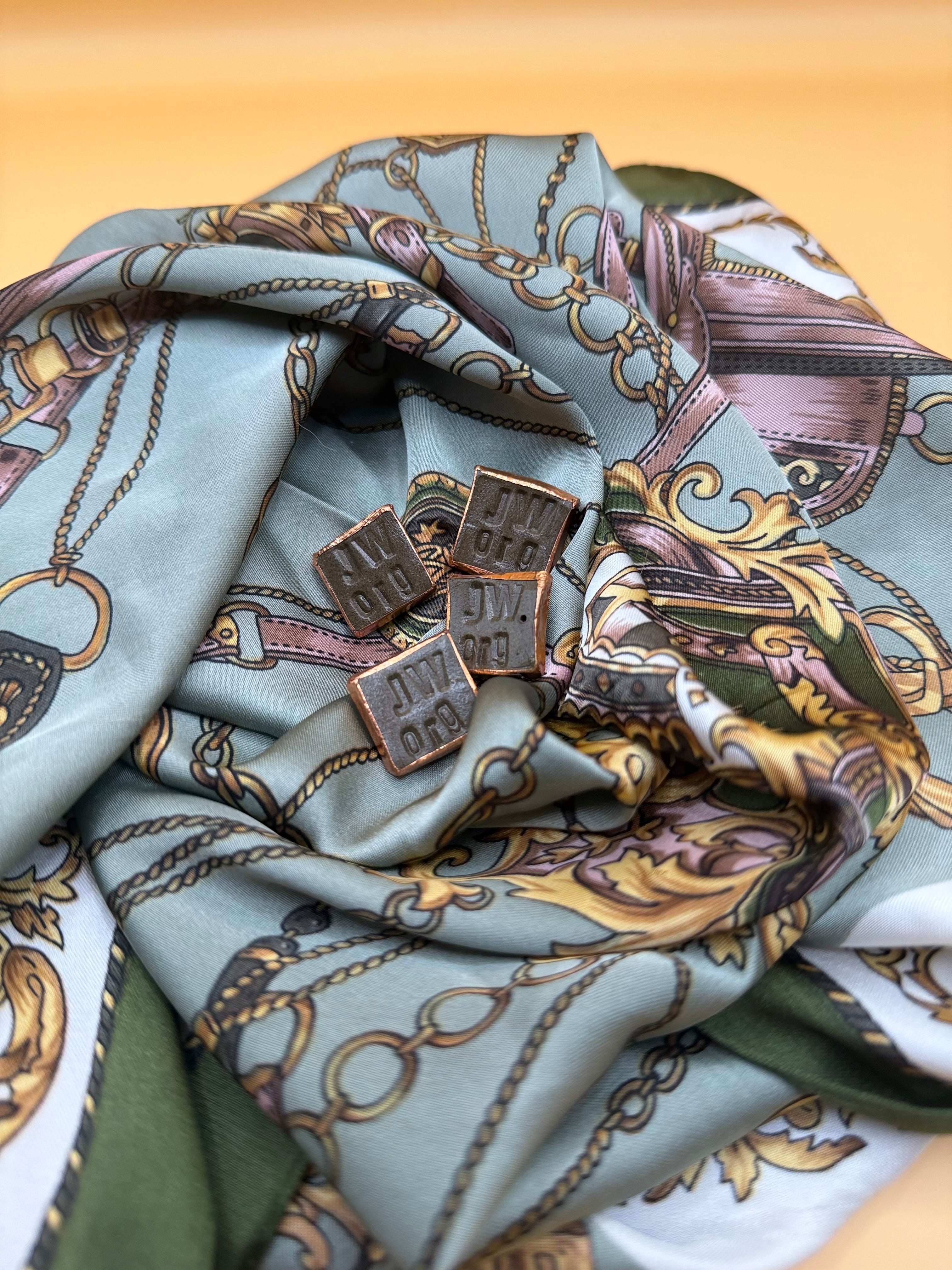 Copper & Clay JW Lapel Pins (Square)