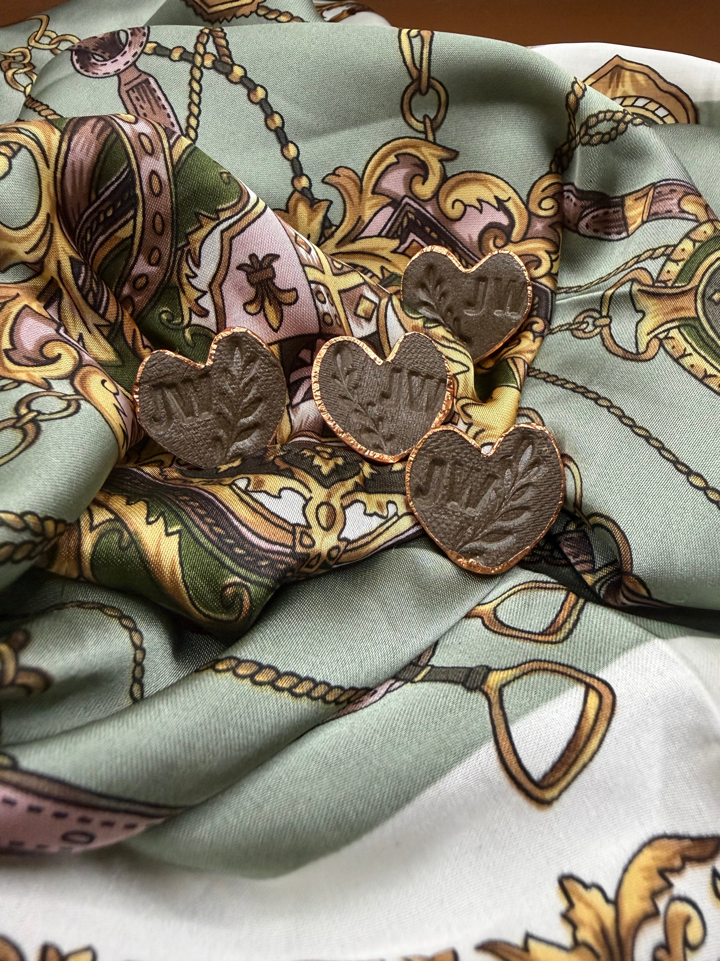 Copper & Clay JW Lapel Pins (Heart)