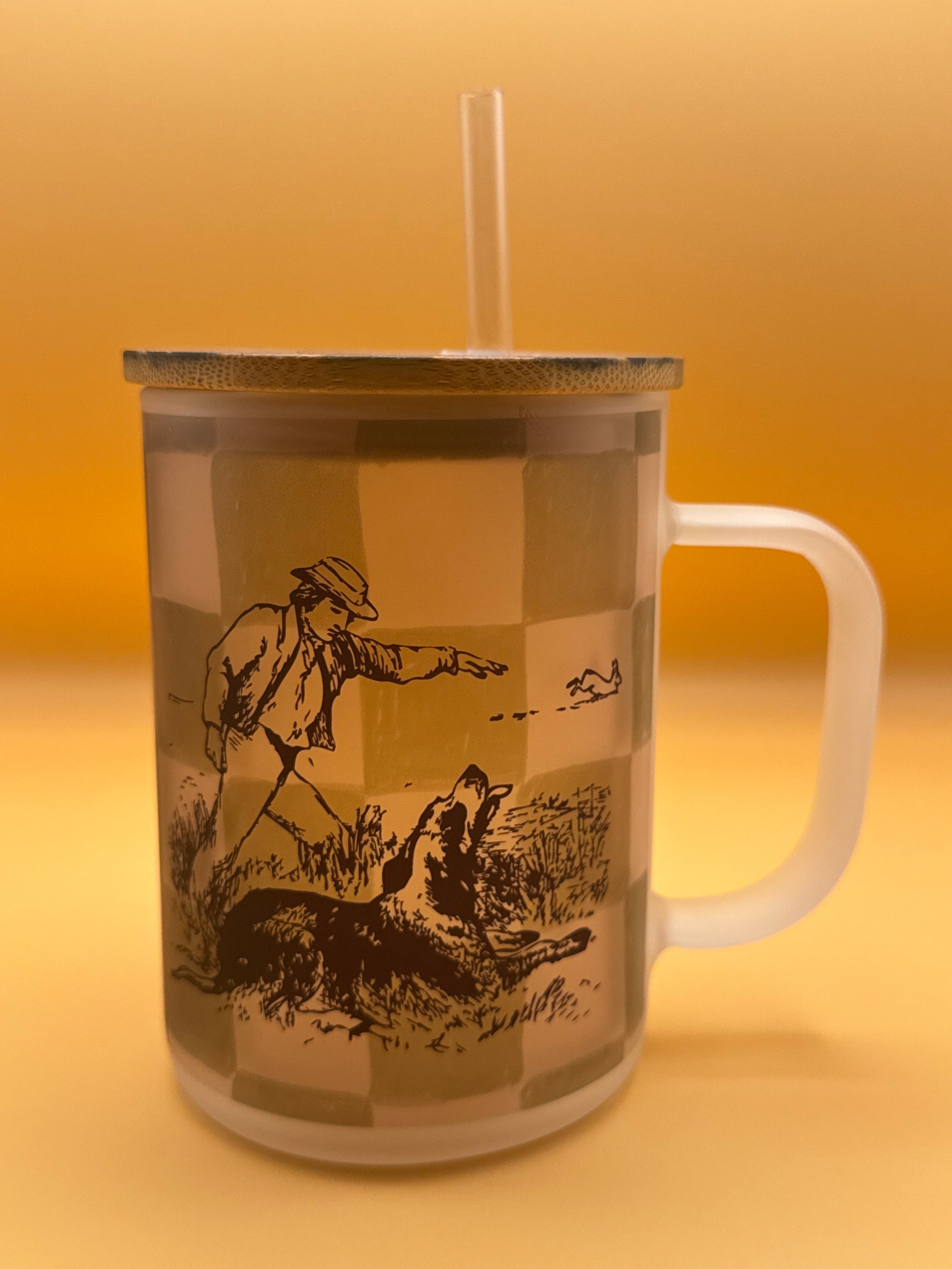 An Ode for Him – Frosted Glass Travel Mug