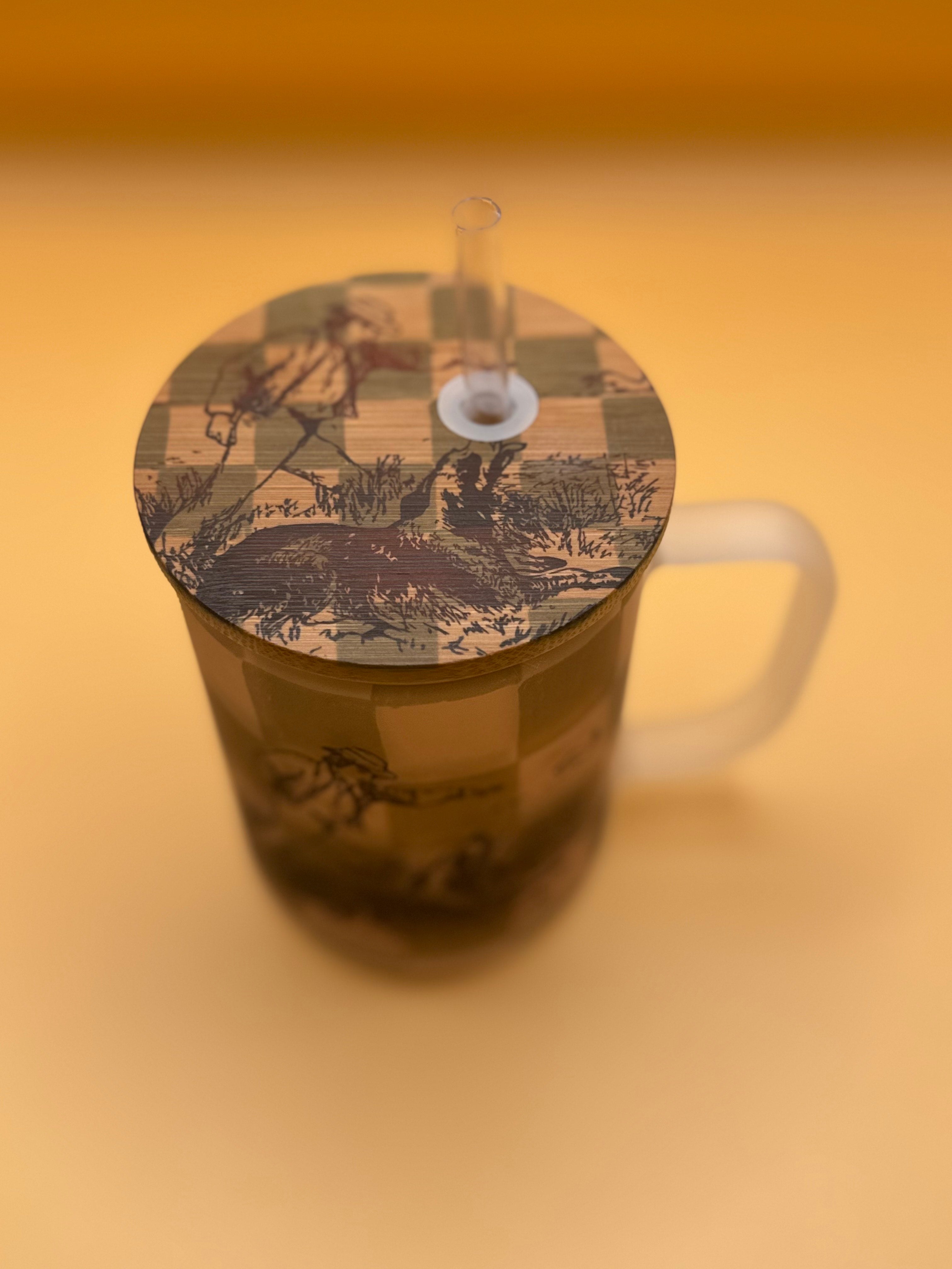 An Ode for Him – Frosted Glass Travel Mug