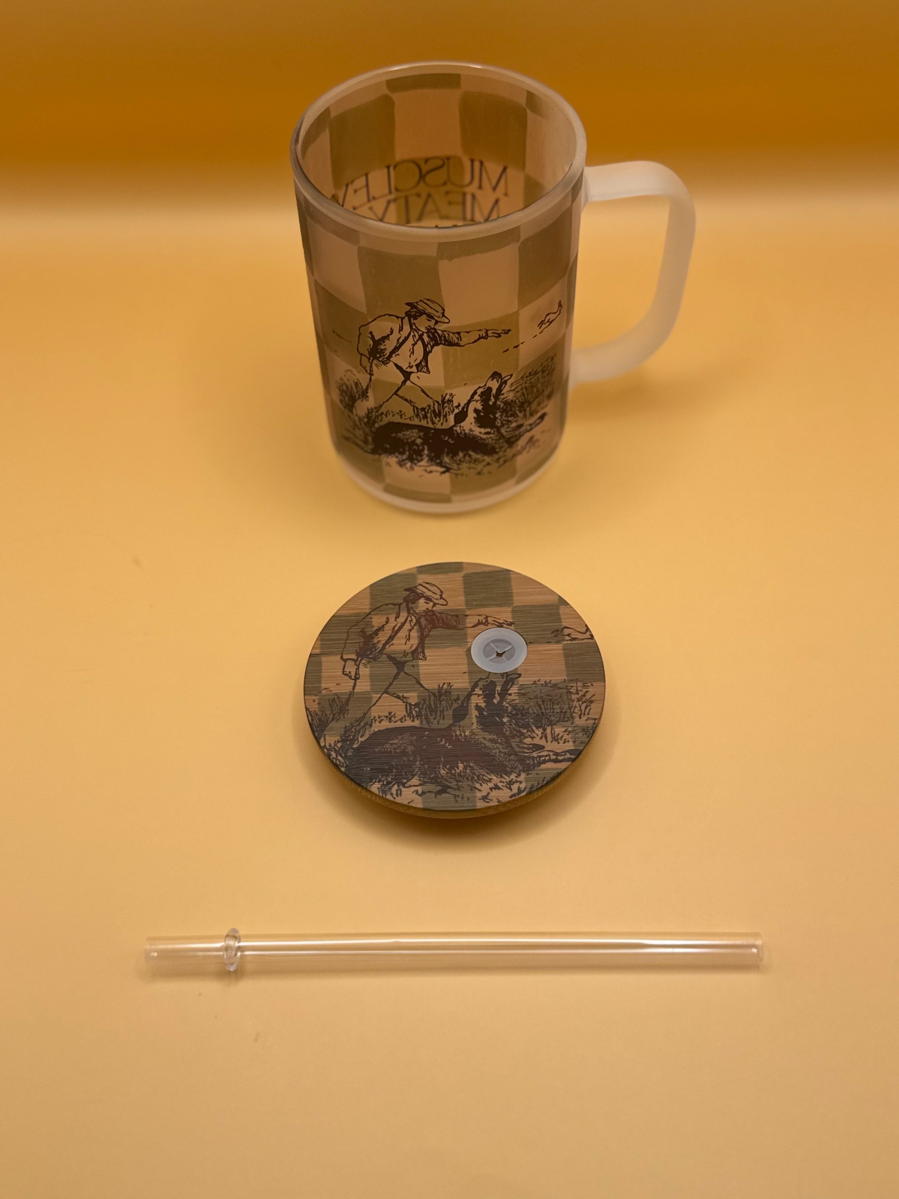 An Ode for Him – Frosted Glass Travel Mug