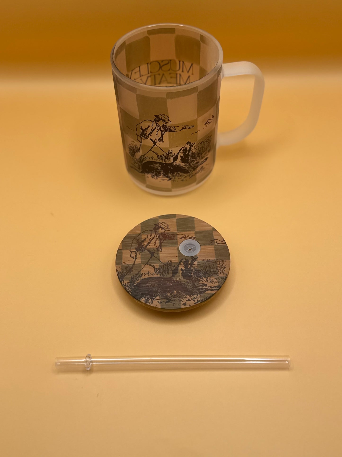 An Ode for Him – Frosted Glass Travel Mug