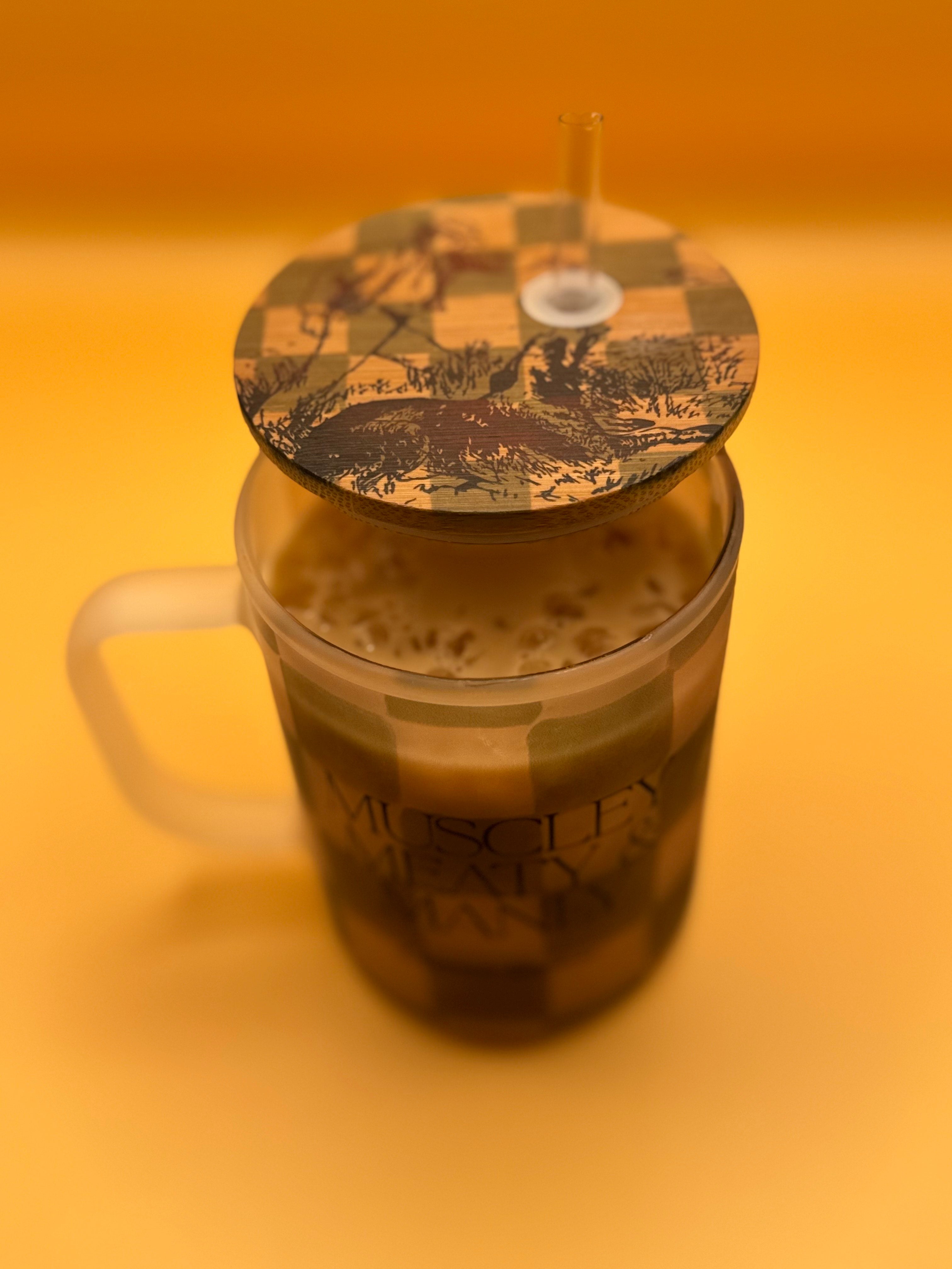 An Ode for Him – Frosted Glass Travel Mug