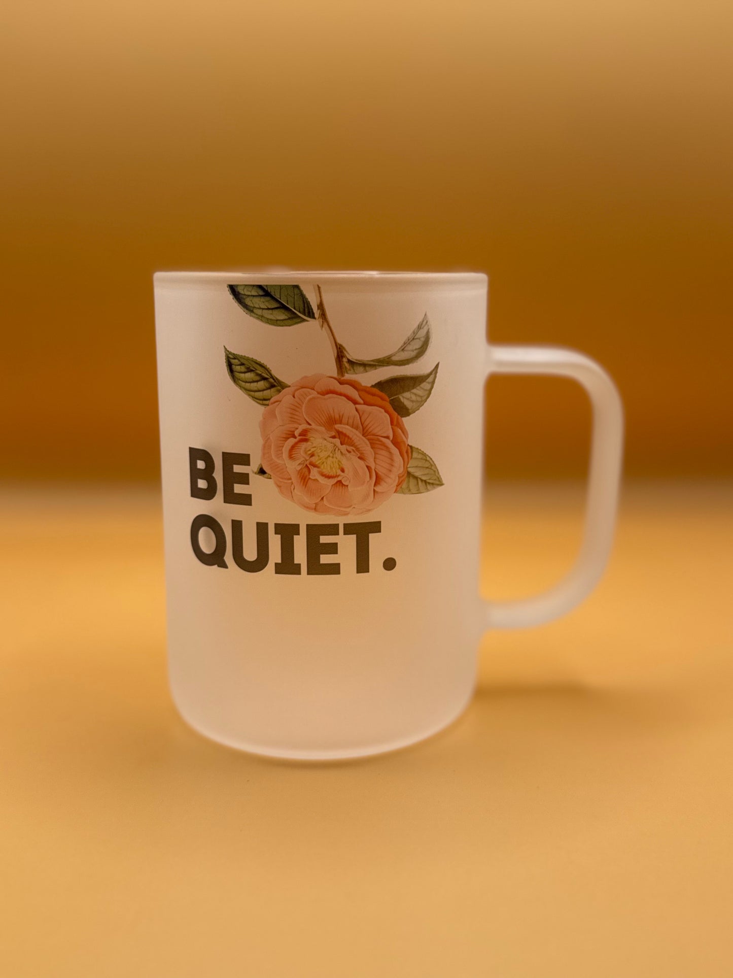 POV Morning – Frosted Glass Travel Mug