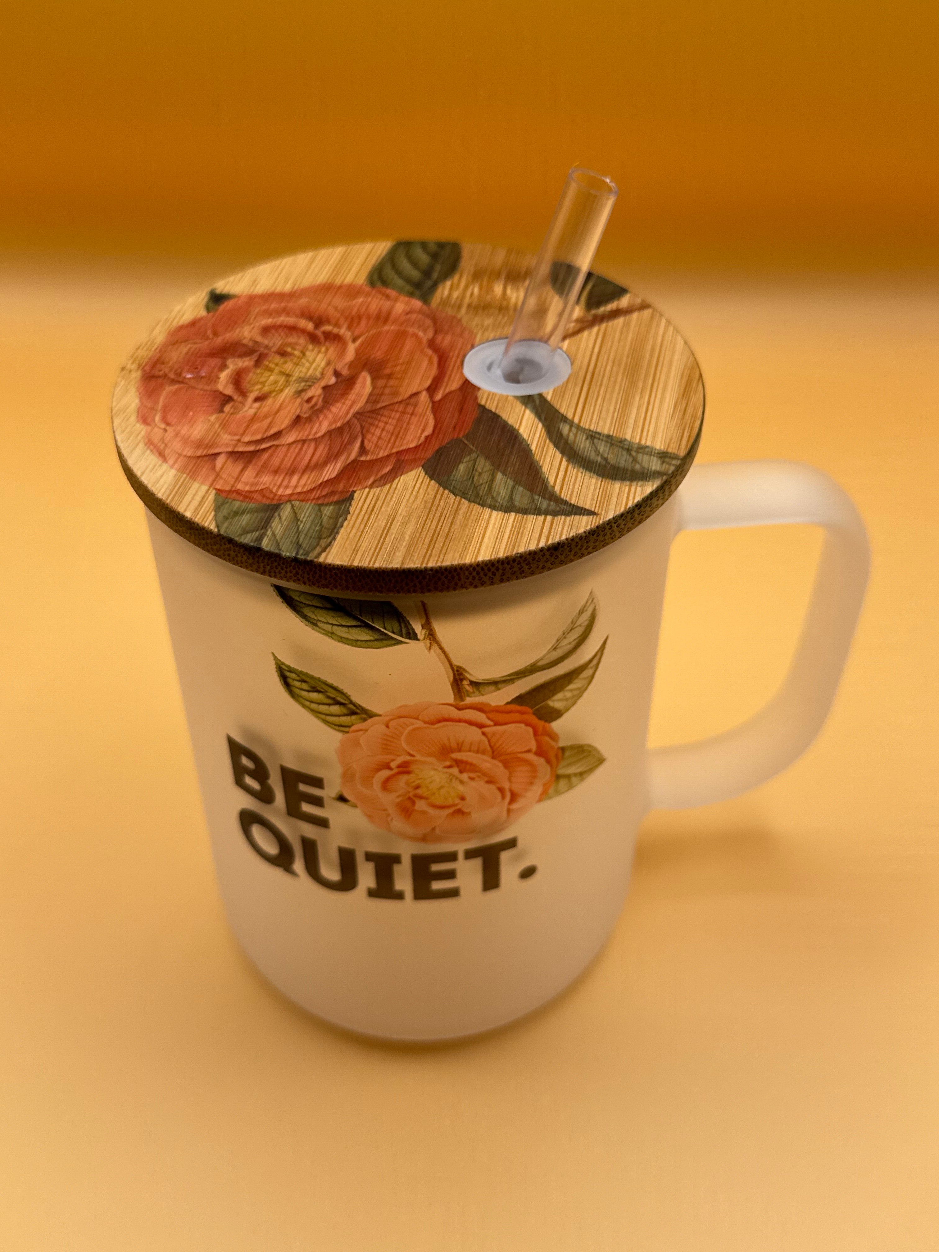 POV Morning – Frosted Glass Travel Mug