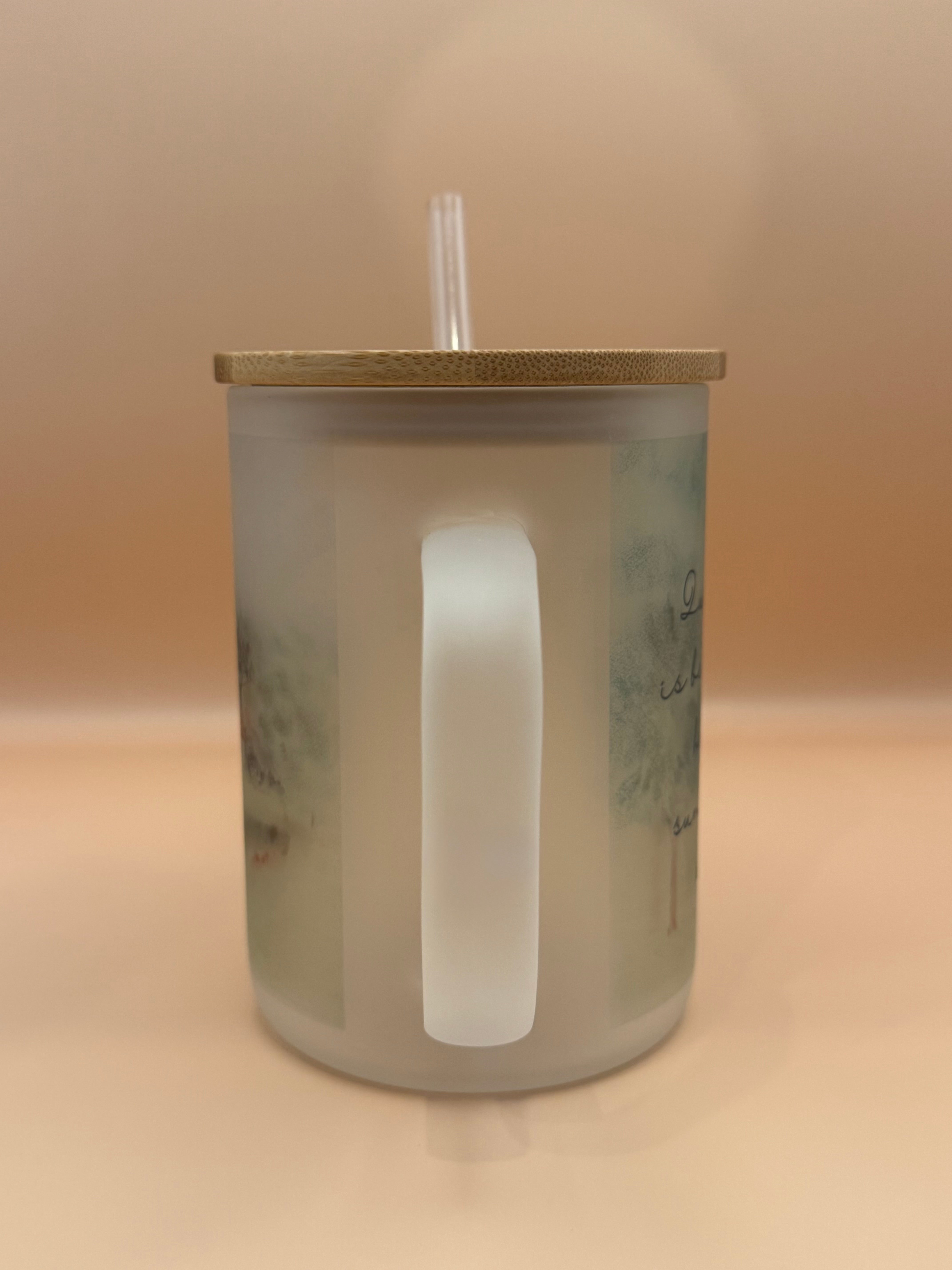 Quiet Meadows - Frosted Glass Travel Mug