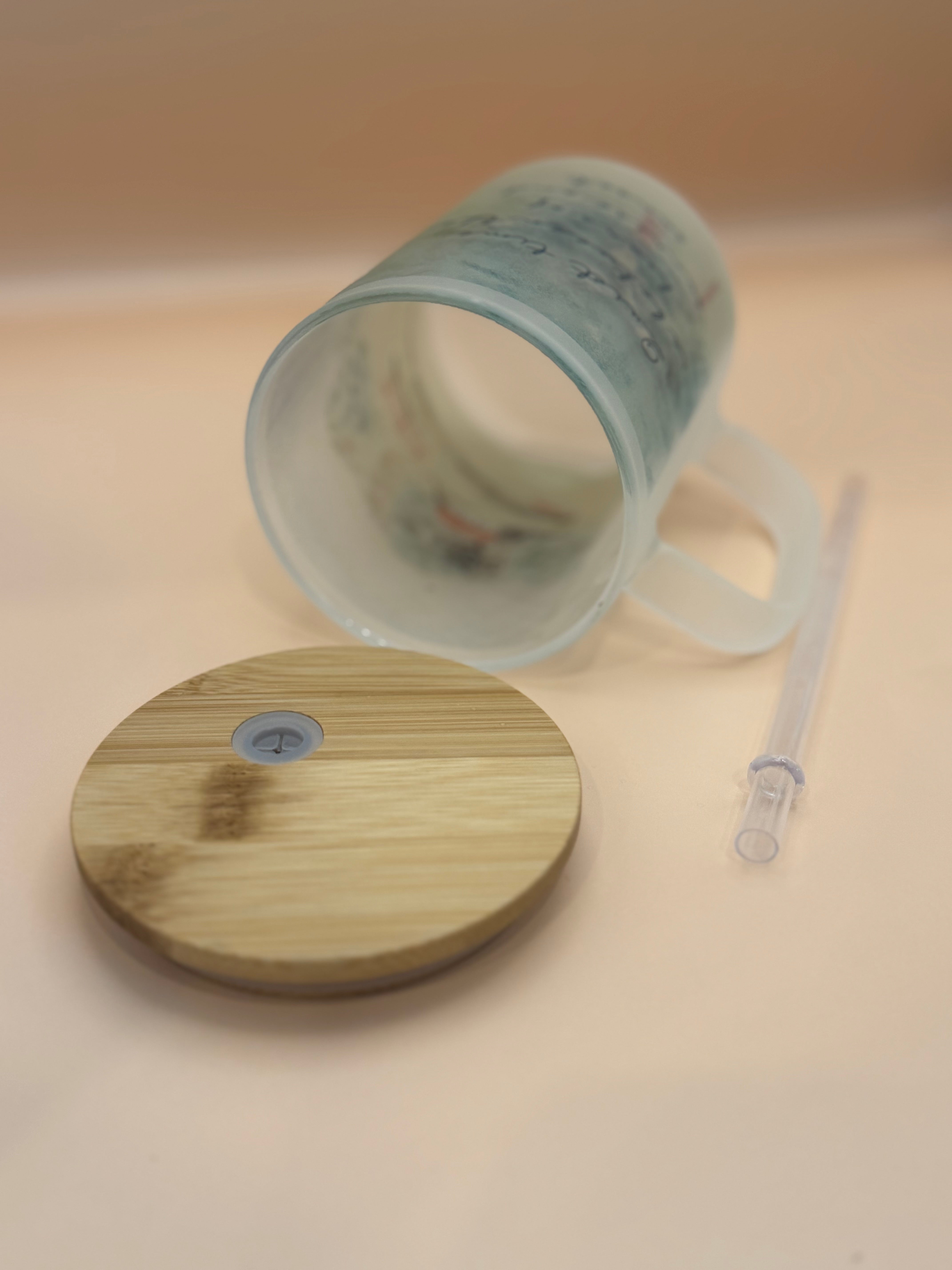 Quiet Meadows - Frosted Glass Travel Mug